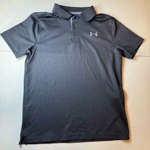 Under Armour Kids Black Heatgear Polo Shirt